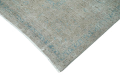 Persian Grey Classic Cotton Wool Handmade Area Rug 9'8'' x 12'7''