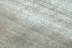 Persian Grey Classic Cotton Wool Handmade Area Rug 9'8'' x 12'7''