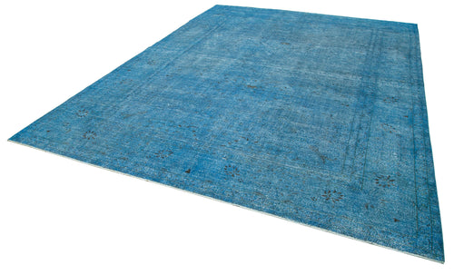 Persian Blue Classic Cotton Wool Handmade Area Rug 9'6'' x 12'7''
