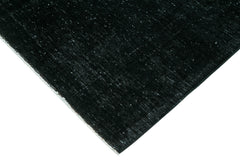 Persian Black Classic Cotton Wool Handmade Area Rug 9'5'' x 13'1''