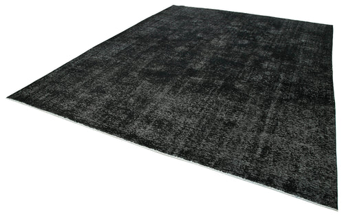 Persian Black Classic Cotton Wool Handmade Area Rug 9'11'' x 12'7''