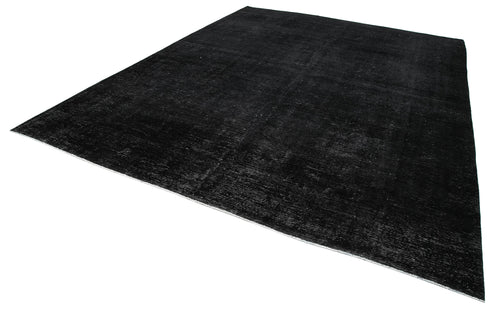 Persian Black Classic Cotton Wool Handmade Area Rug 9'6'' x 12'10''