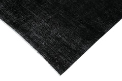Persian Black Classic Cotton Wool Handmade Area Rug 9'6'' x 12'10''