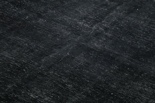 Persian Black Classic Cotton Wool Handmade Area Rug 9'6'' x 12'10''