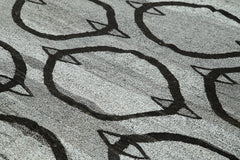 Handmade Area Rug - Geometric Turkish Wool & Cotton Vintage Carpet 8'2''x10'4''