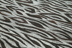 Handmade Area Rug - Orange Geometric Cotton Wool Vintage Hand Woven Carpet 8'2''x10'1''