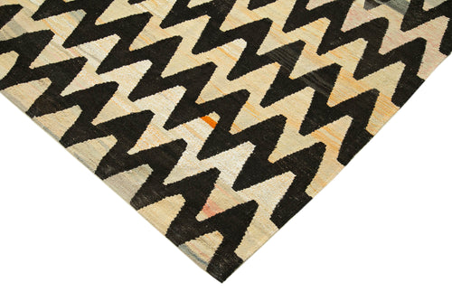 Handmade Area Rug – Neutral Beige Geometric Cotton Wool Rug 7'9''x10'6''