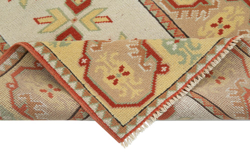 Handmade Area Rug – Classic Beige Wool Cotton Turkish Woven Carpet 2'9''x4'2''
