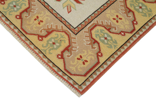 Tebriz Beige Classic Cotton Wool Handmade Area Rug 2'9'' x 4'4''