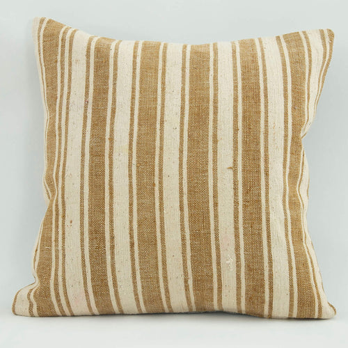 Emel Brown Ethnic Wool Decorative Pillow Case 1'8'' x 1'8''