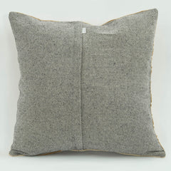 Emel Brown Ethnic Wool Decorative Pillow Case 1'8'' x 1'8''