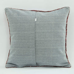 Emel Red Ethnic Wool Decorative Pillow Case 1'8'' x 1'8''