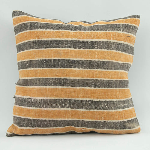 Emel Orange Ethnic Wool Decorative Pillow Case 1'8'' x 1'8''