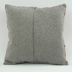 Emel Orange Ethnic Wool Decorative Pillow Case 1'8'' x 1'8''