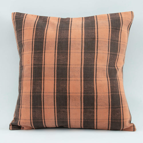 Emel Orange Ethnic Wool Decorative Pillow Case 1'8'' x 1'8''