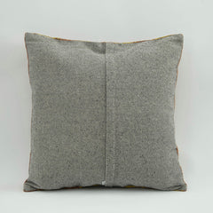 Emel Yellow Ethnic Wool Decorative Pillow Case 1'8'' x 1'8''