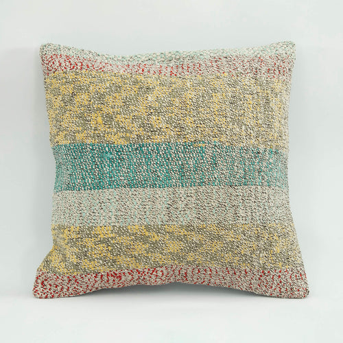 Emel Brown Ethnic Wool Decorative Pillow Case 1'8'' x 1'8''