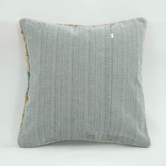 Emel Brown Ethnic Wool Decorative Pillow Case 1'8'' x 1'8''