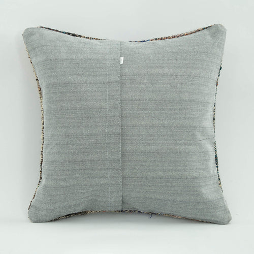 Emel Grey Ethnic Wool Decorative Pillow Case 1'8'' x 1'8''