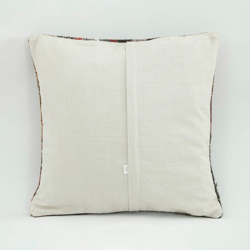 Emel Grey Patchwork Wool Decorative Pillow Case 1'8'' x 1'8''