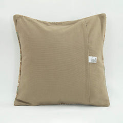 Emel Brown Ethnic Wool Decorative Pillow Case 1'8'' x 1'8''