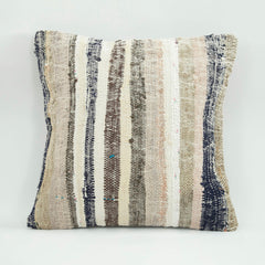 Emel Beige Ethnic Wool Decorative Pillow Case 1'8'' x 1'8''