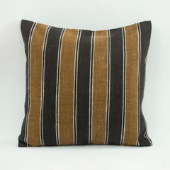 Emel Brown Ethnic Wool Decorative Pillow Case 1'8'' x 1'8''