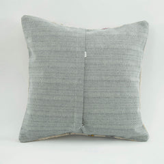 Emel Beige Ethnic Wool Decorative Pillow Case 1'8'' x 1'8''