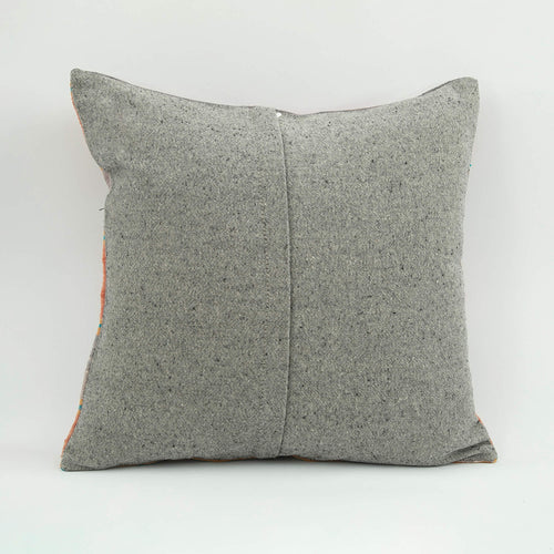 Wool Decorative Pillow – Purple Ethnic Pillow Case 18x18 Zipper Cover