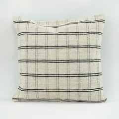 Emel Beige Ethnic Wool Decorative Pillow Case 1'8'' x 1'8''