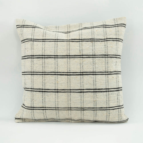 Emel Beige Ethnic Wool Decorative Pillow Case 1'8'' x 1'8''