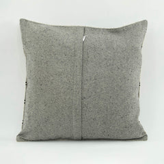 Emel Beige Ethnic Wool Decorative Pillow Case 1'8'' x 1'8''