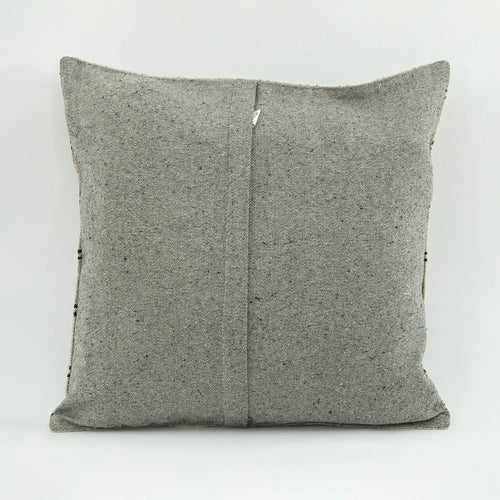 Emel Beige Ethnic Wool Decorative Pillow Case 1'8'' x 1'8''