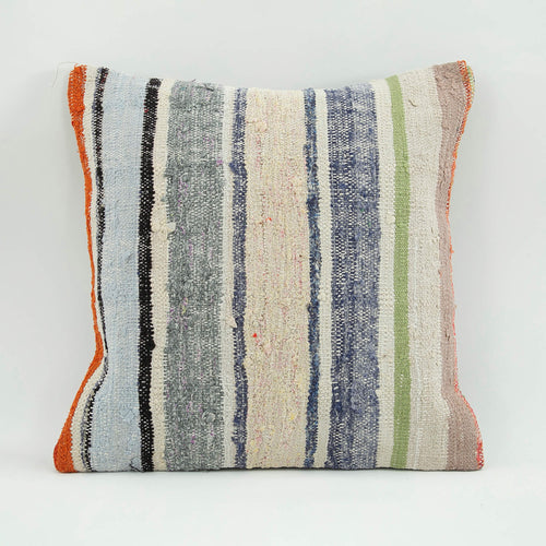 Emel Beige Ethnic Wool Decorative Pillow Case 1'8'' x 1'8''