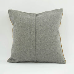 Wool Decorative Pillow - Emel Brown Ethnic Pillow Case With Zipper Cover