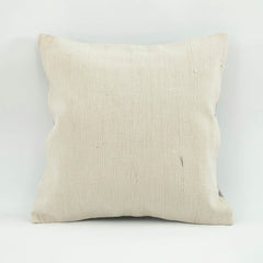 Wool Decorative Pillow - Emel Pink Ethnic Pillow Cover 18x18 Zipper Case