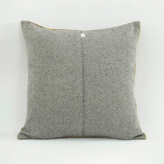 Emel Yellow Ethnic Wool Decorative Pillow Case 1'8'' x 1'8''