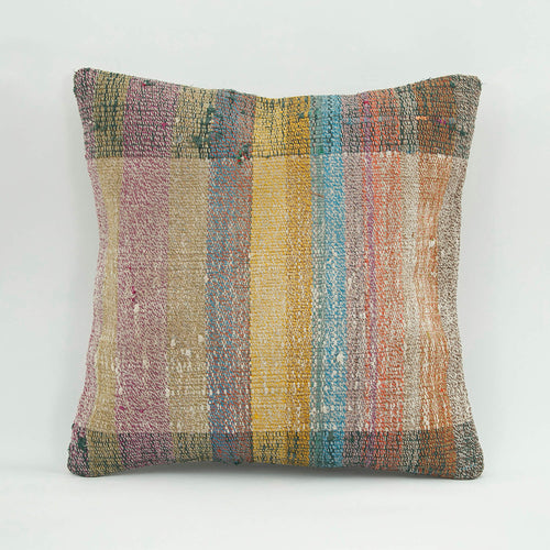 Emel Multy Ethnic Wool Decorative Pillow Case 1'8'' x 1'8''