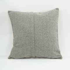 Emel Brown Ethnic Wool Decorative Pillow Case 1'8'' x 1'8''