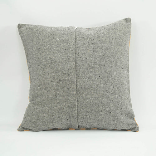 Emel Brown Ethnic Wool Decorative Pillow Case 1'8'' x 1'8''