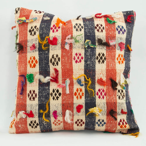 Emel Multy Ethnic Wool Decorative Pillow Case 1'8'' x 1'8''