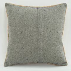 Emel Yellow Ethnic Wool Decorative Pillow Case 1'8'' x 1'8''