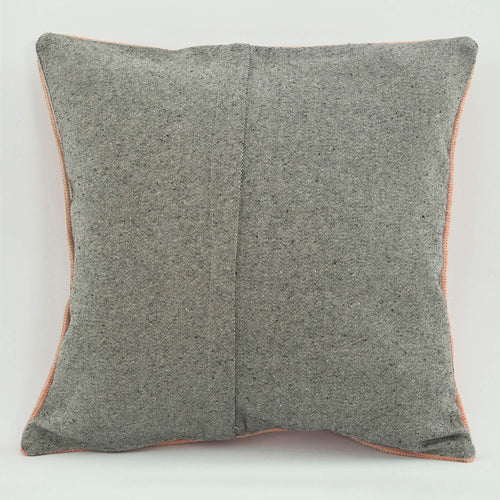 Emel Pink Ethnic Wool Decorative Pillow Case 1'8'' x 1'8''