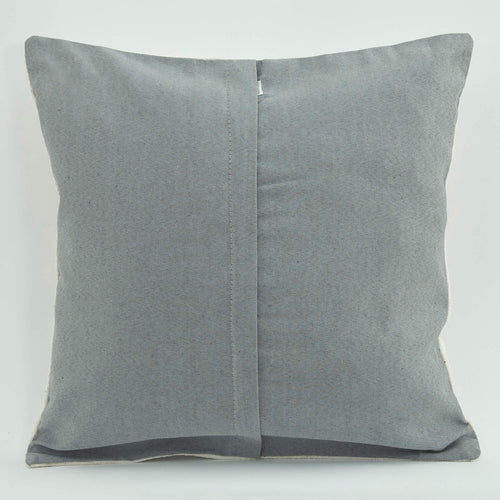 Emel White Ethnic Wool Decorative Pillow Case 1'8'' x 1'8''