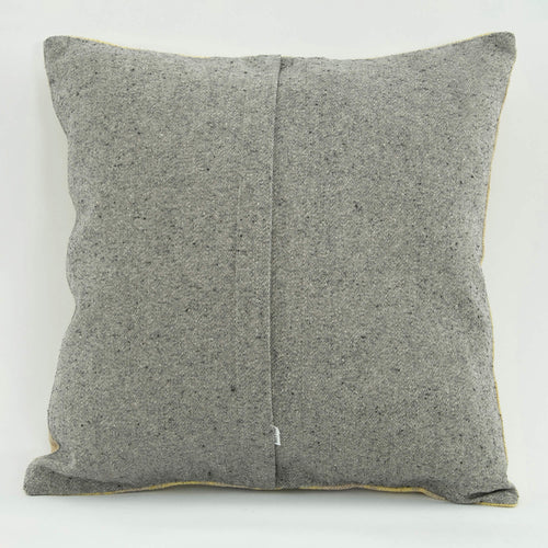 Emel Beige Ethnic Wool Decorative Pillow Case 1'8'' x 1'8''