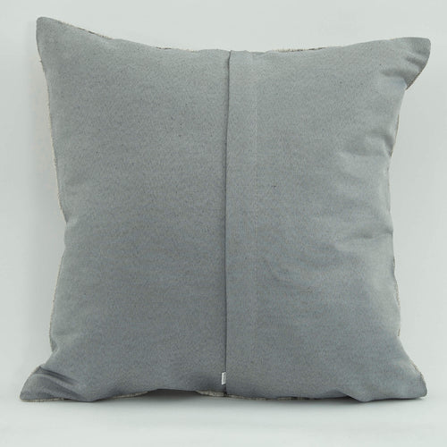 Wool Decorative Pillow - Beige Ethnic Zipper Pillow Cover 18x18 Handmade