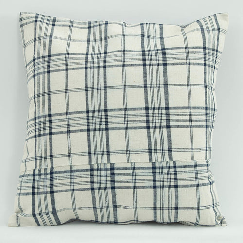 Wool Decorative Pillow | Emel White Ethnic Pillow Case 18x18 Zipper Cover