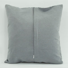 Wool Decorative Pillow | Emel White Ethnic Pillow Case 18x18 Zipper Cover