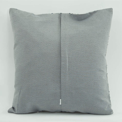 Wool Decorative Pillow | Emel White Ethnic Pillow Case 18x18 Zipper Cover