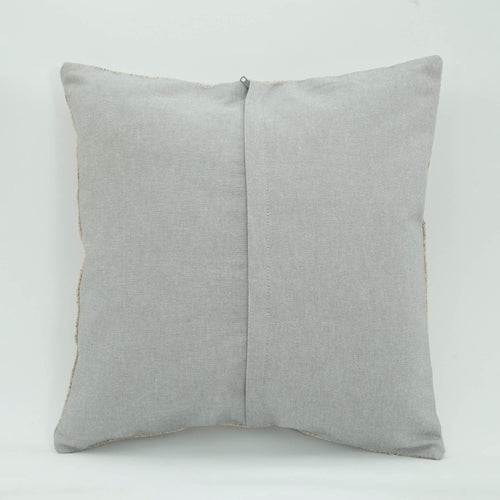 Emel Beige Ethnic Wool Decorative Pillow Case 1'8'' x 1'8''
